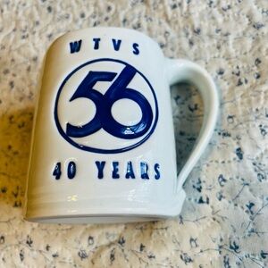 WTVS 40 Year Commemorative Cup By Michael Crumb Signed.